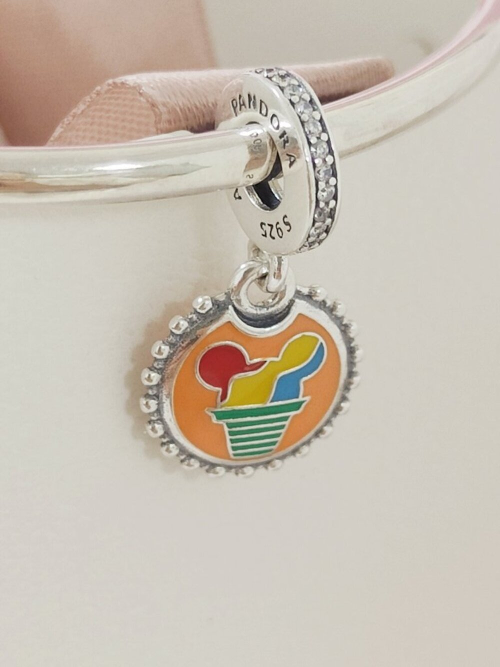 Pandora Disney Parks Mickey Mouse Exclusive Dangle Charm S925 Silver with box